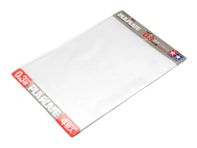 Clear Pla-Plate 0.3mm B4 Size (4pcs.) Tamiya 70191