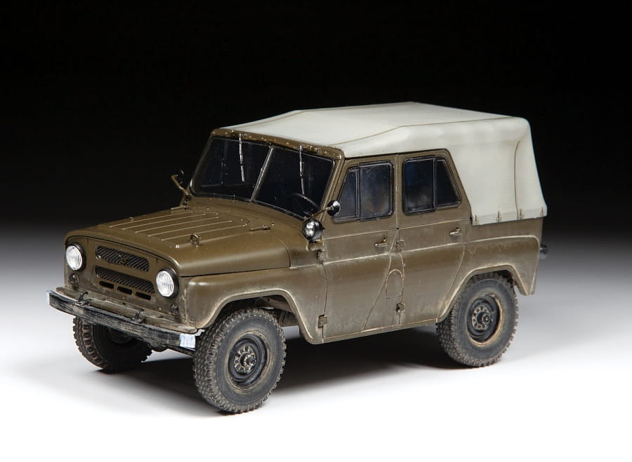 Zdjęcie dodatkowe produktu UAZ-469 Radziecki wojskowy SUV 1:35 Zvezda 3629