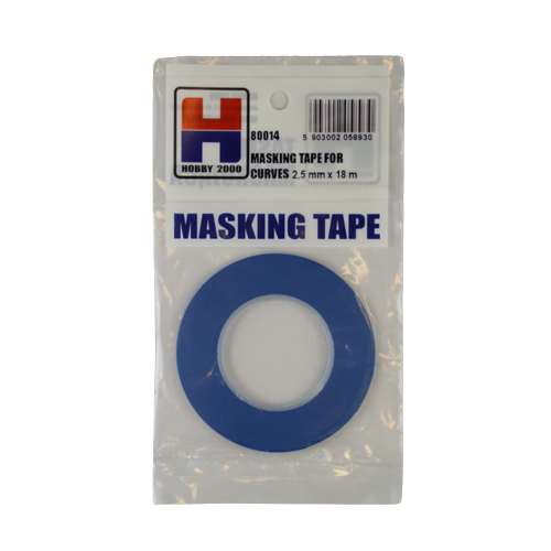 Masking tape for curves 2.5mm x 18m Hobby 2000 80014
