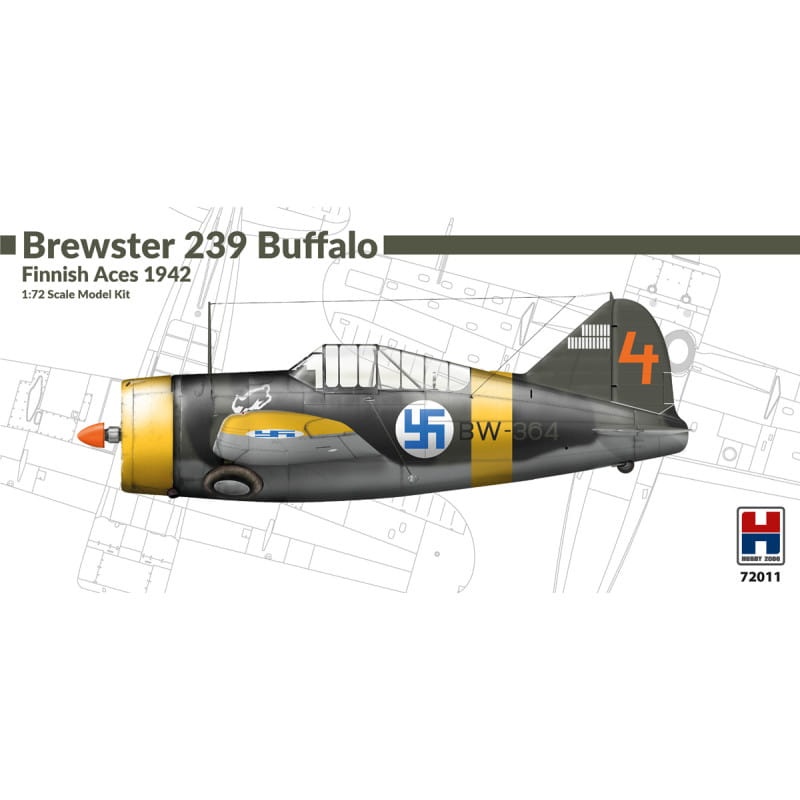 Zdjęcie główne produktu Brewster 239 Buffalo Finnish Aces 1:72 Hobby 2000 72011