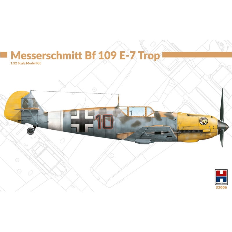 Zdjęcie główne produktu Messerschmitt Bf 109 E-7 Trop 1:32 Hobby 2000 32006