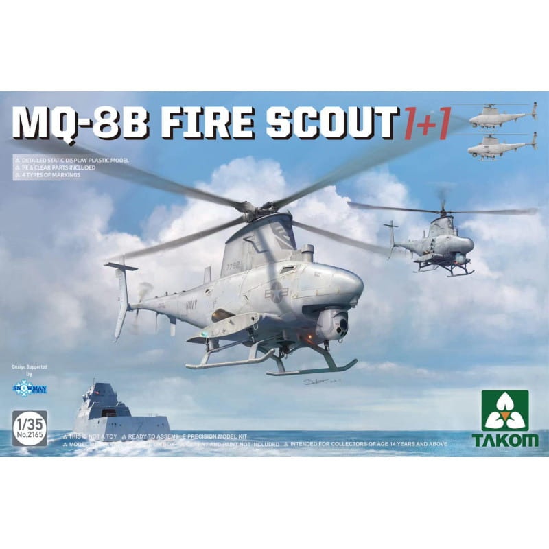 Zdjęcie główne produktu MQ-8B Fire Scout 1+1 1:35 Takom 2165