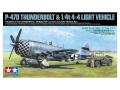 Zdjęcie główne produktu P-47D Thunderbolt Bubbletop and 1/4-Ton 4x4 Light Vehicle 1:48 Tamiya 25214
