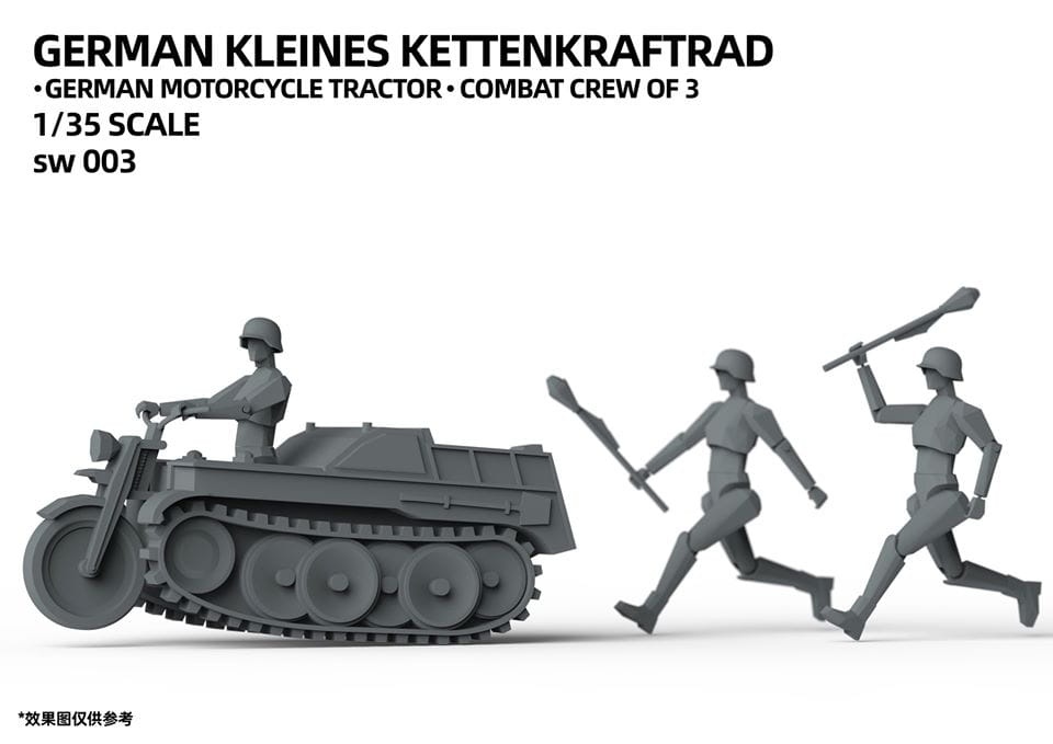 Zdjęcie dodatkowe produktu German Kleines Kettenkraftrad 1:35 Suyata SW-003