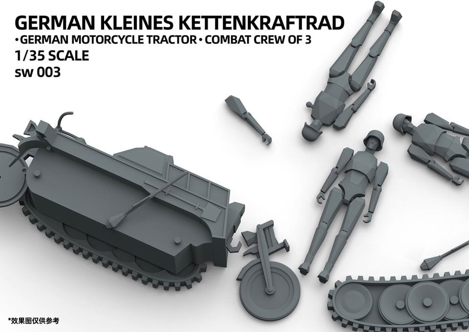 Zdjęcie dodatkowe produktu German Kleines Kettenkraftrad 1:35 Suyata SW-003