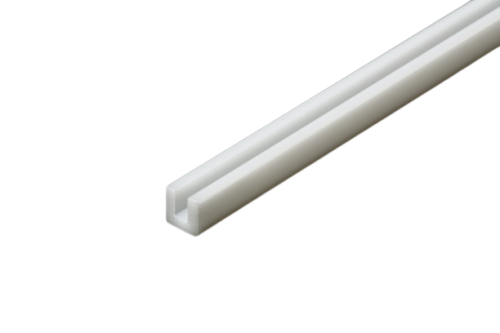 Plastic c-beam 3x3x3mm, 1mm thick, 40cm long (5pcs) Tamiya 70202