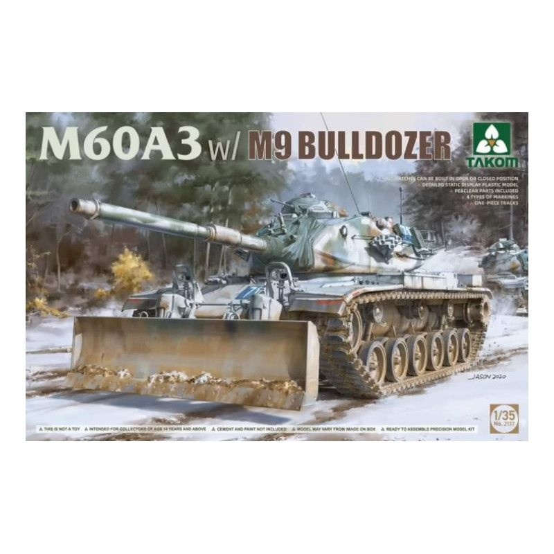 Zdjęcie główne produktu M60A3 w/ M9 Bulldozer 1:35 Takom 2137