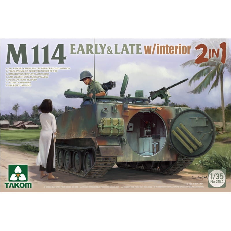 Zdjęcie główne produktu M114 Early and Late w/interior 2in1 1:35 Takom 2154