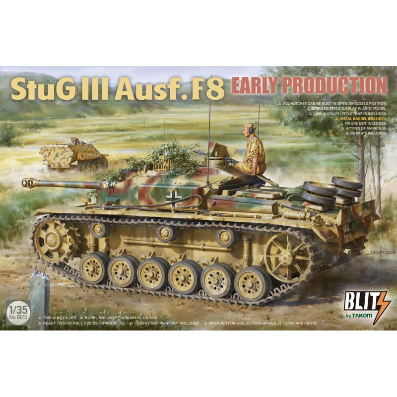 Zdjęcie główne produktu StuG III Ausf. F8 Early Production 1:35 Takom 8013