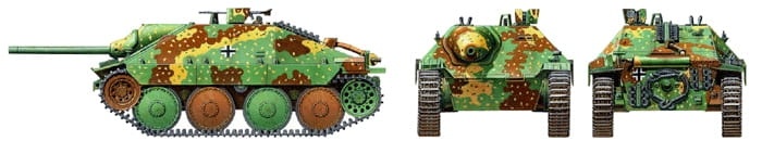 Zdjęcie dodatkowe produktu Jagdpanzer 38(t) Hetzer (Mid production) 1:48 Tamiya 32511