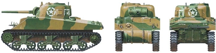 Zdjęcie dodatkowe produktu M4 Sherman (Early production) 1:48 Tamiya 32505