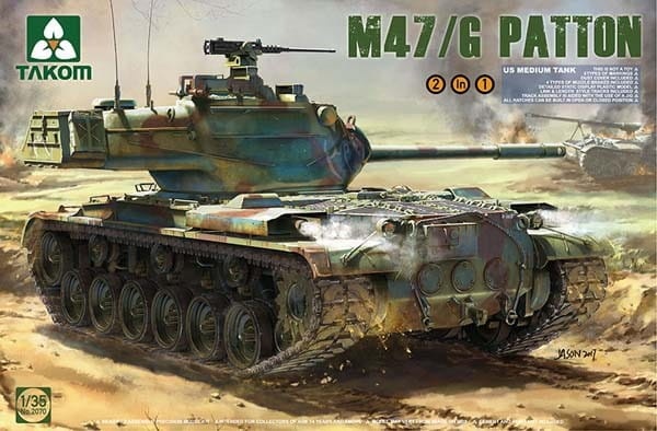 Zdjęcie główne produktu M47/G Patton US Medium Tank 1:35 Takom 2070
