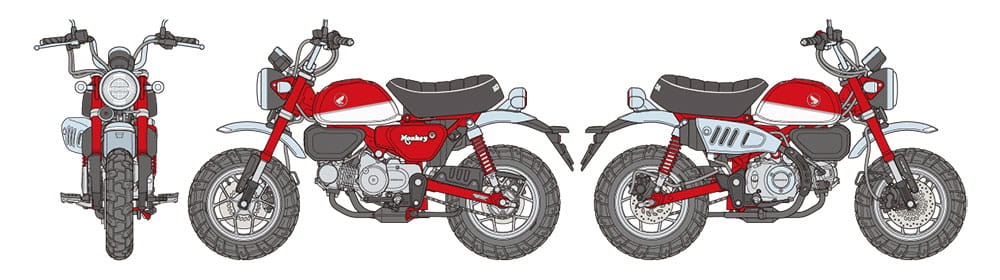 Zdjęcie dodatkowe produktu Honda Monkey 125 1:12 Tamiya 14134