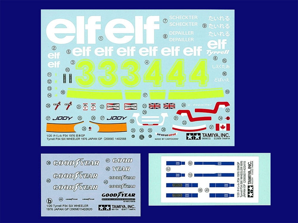 Zdjęcie dodatkowe produktu Tyrrell P34 1976 Japan GP 1:20 Tamiya 20058