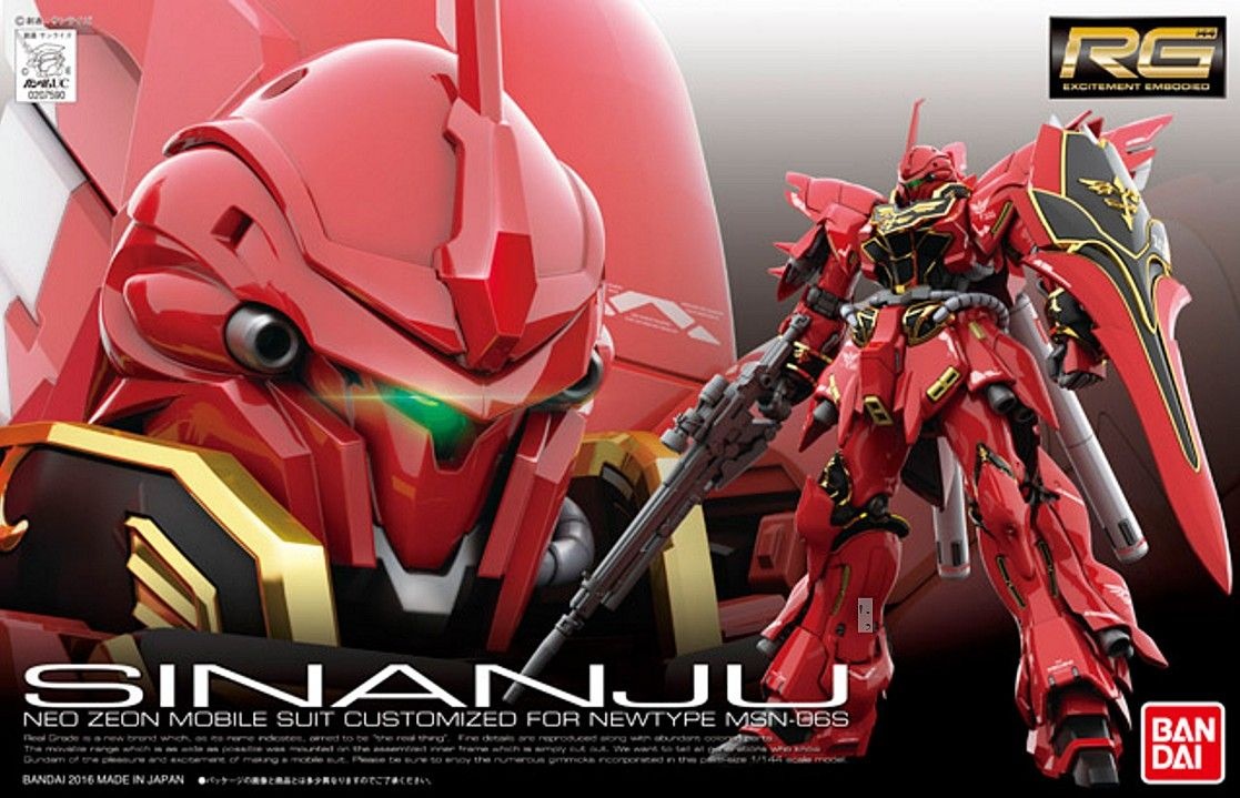 Zdjęcie główne produktu Gunpla MSN-06S Sinanju RG 1:144