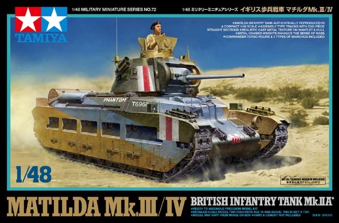 Zdjęcie główne produktu Matilda Mk.III/IV British Infantry Tank 1:48 Tamiya 32572