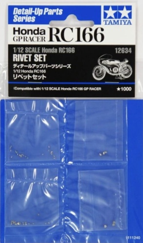 Rivet set for 1/12th scale Honda RC166 by Tamiya 12634