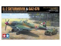 Zdjęcie główne produktu Ilyushin IL-2 Shturmovik i GAZ-67B 1:48 Tamiya 25212