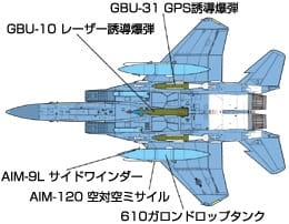 Zdjęcie dodatkowe produktu F-15E Strike Eagle w/Bunker Buster 1:32 Tamiya 60312