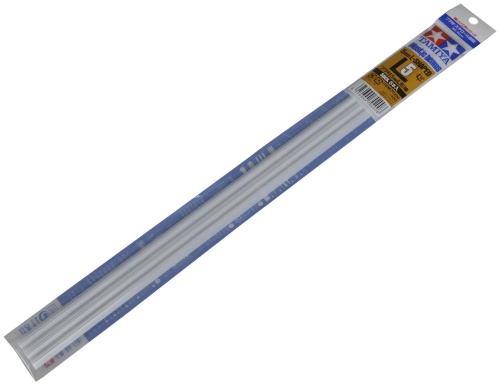 Angle (L) plastic 5x5mm, 1mm thick, 40cm long (5pcs) Tamiya 70200