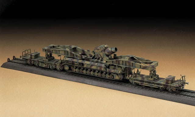Zdjęcie dodatkowe produktu Moździerz samobieżny 60cm KARL 040 z wagonem 1:72 Hasegawa MT57