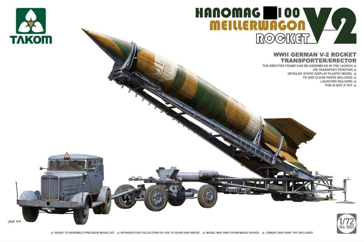 Zdjęcie główne produktu WWII German v-2 Rocket Transporter 1:72 Takom 5001