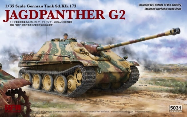 Zdjęcie główne produktu Jagdpanther G2 Sd.Kfz.173 1:35 Rye Field Model 5031