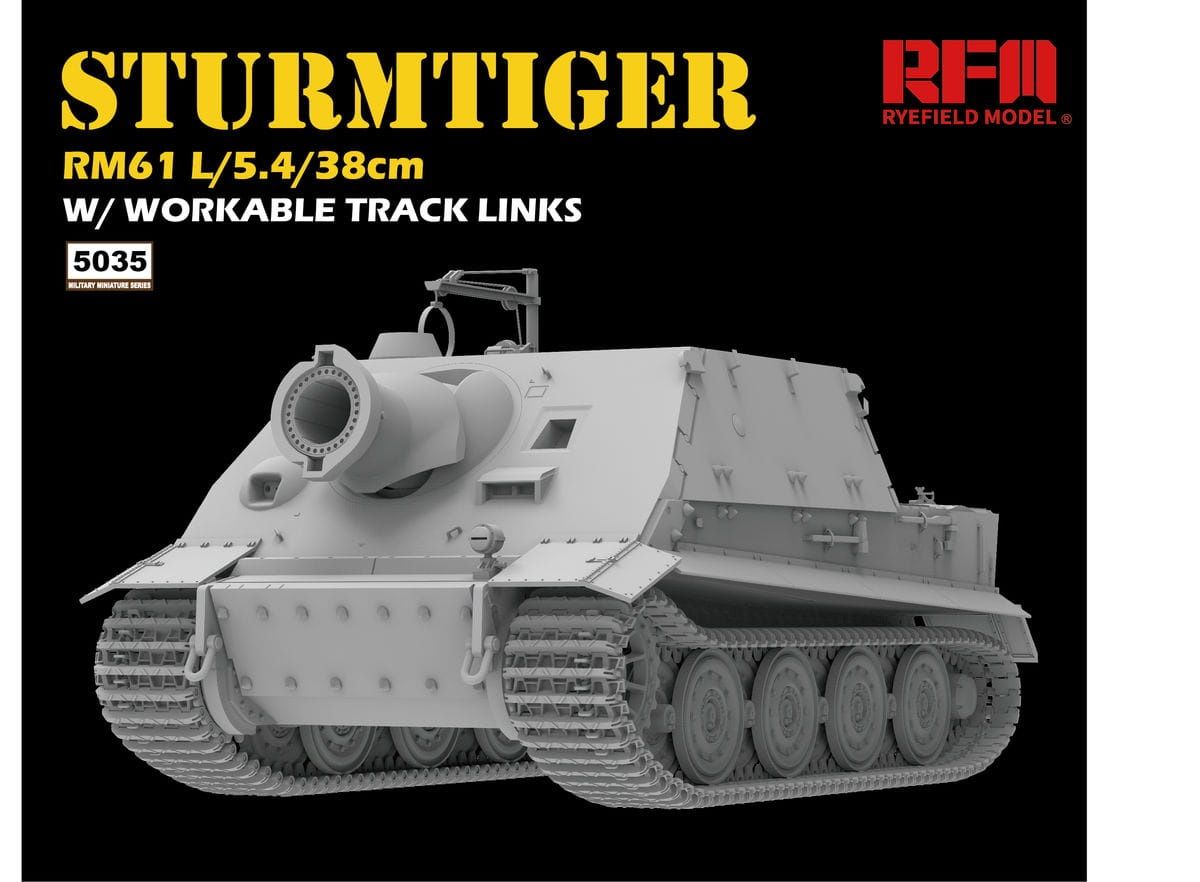 Zdjęcie główne produktu Sturmtiger RM61 L/5.4/38cm 1:35 Rye Field Model 5035