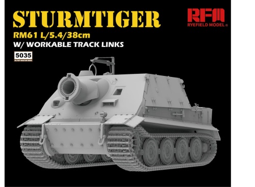 Sturmtiger RM61 L/5.4/38cm 1:35 Rye Field Model 5035