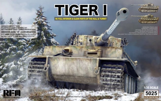 Zdjęcie główne produktu Tiger I Sd.Kfz.181 (Early production) 1:35 Rye Field Model 5025