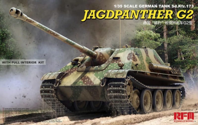 Zdjęcie główne produktu Jagdpanther G2 (Full Interior) 1:35 Rye Field Model 5022