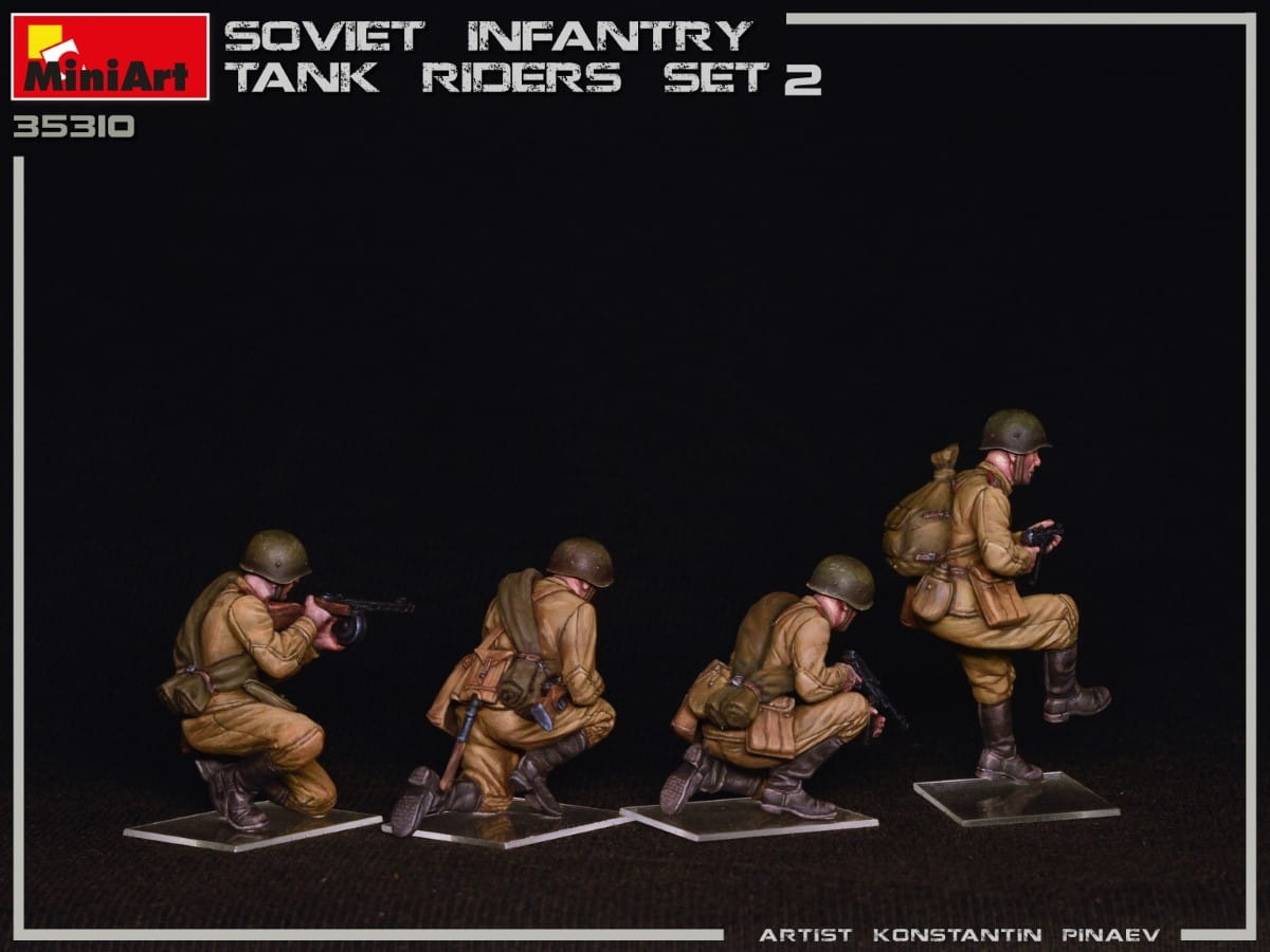 Zdjęcie dodatkowe produktu Soviet Infantry Tank Riders (Set 2) 1:35 MiniArt 35310