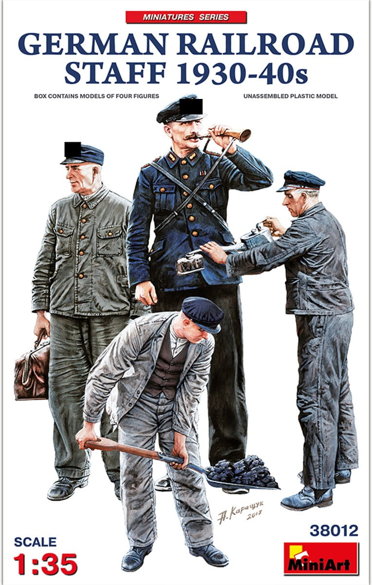 Zdjęcie główne produktu German Railroad Staff 1930-40s 1:35 MiniArt 38012