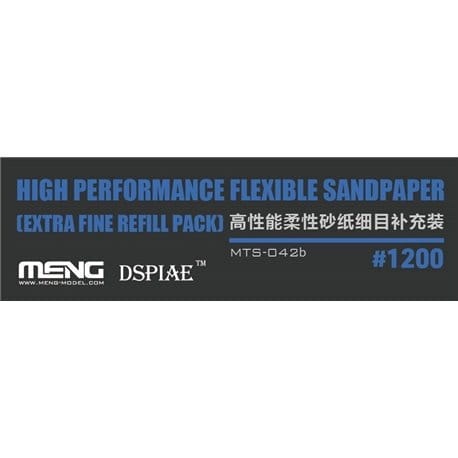 Zdjęcie główne produktu High Performance Flexible Sandpaper 1200 (Extra Fine Refill Pack) Meng MTS-042b