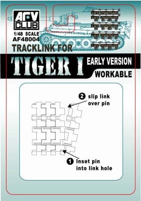 Zdjęcie główne produktu Track for Tiger I Early Version 1:48 AFV Club 48004