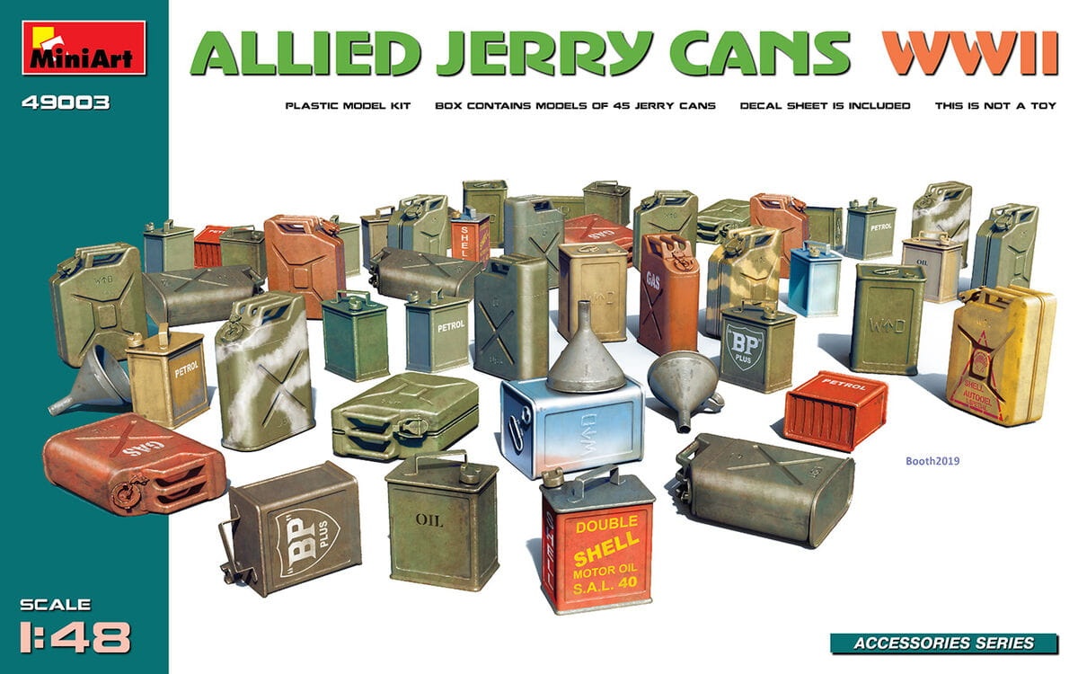 Zdjęcie główne produktu Allied Jerry Cans WWII 1:48 MiniArt 49003