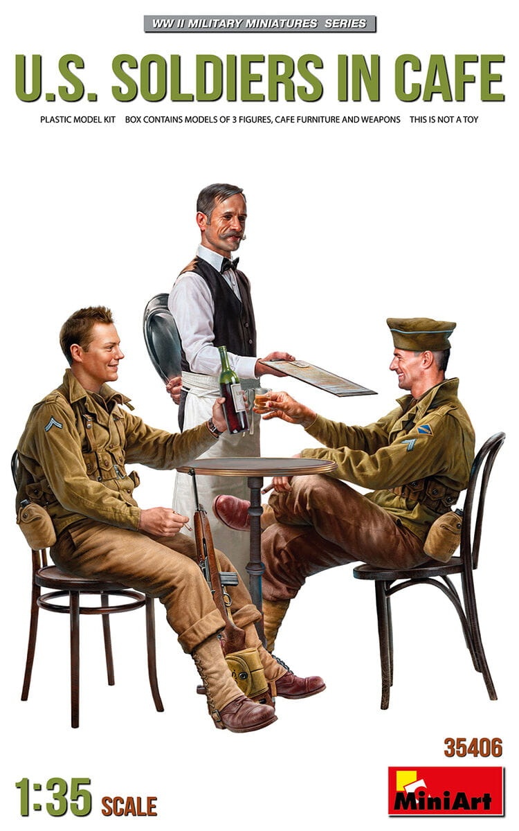 Zdjęcie główne produktu US Soldiers in Cafe 1:35 MiniArt 35406