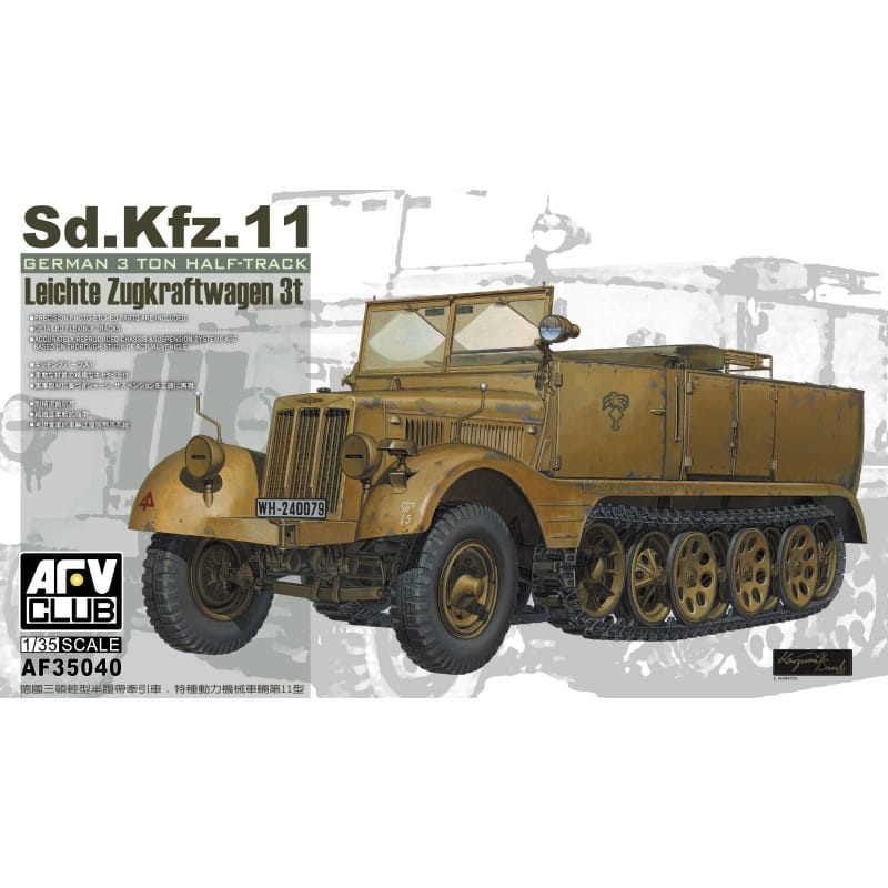 Zdjęcie główne produktu Leichte Zugkraftwagen 3t (Sd.Kfz.11) 1:35 AFV Club 35040