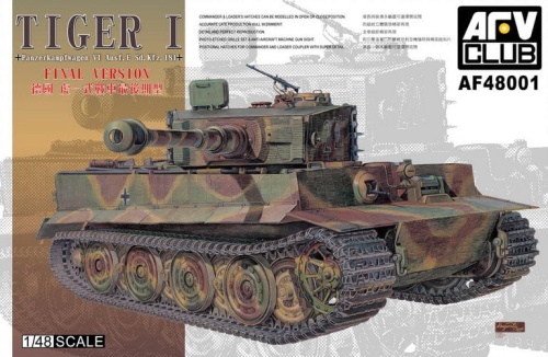 Tiger I Panzerkampfwagen VI Sd.Kfz. 181 Latest Version 1:48 AFV Club 48001