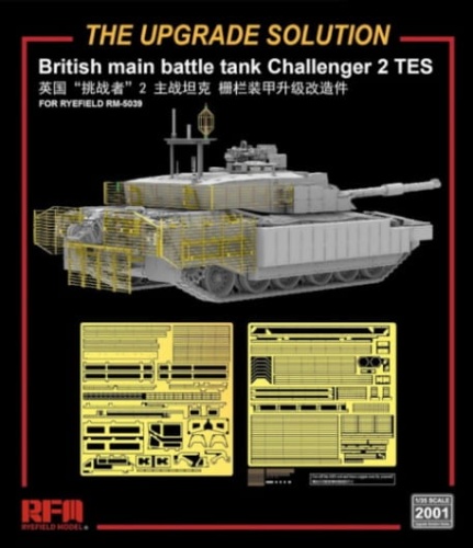 Upgrade solution for RM-5039 British main battle tank Challenger 2 TES 1:35 Rye Field Model 2001