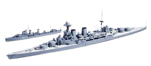British Battle Cruiser and E Class Destroyer 1:700 Tamiya 31806