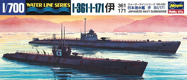 Zdjęcie główne produktu Okręt podwodny I-361/I-171 1:700 Hasegawa WL433