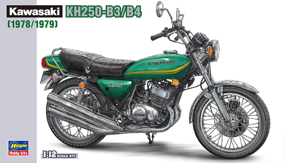 Zdjęcie główne produktu Kawasaki KH250-B3/B4 1:12 Hasegawa BK8