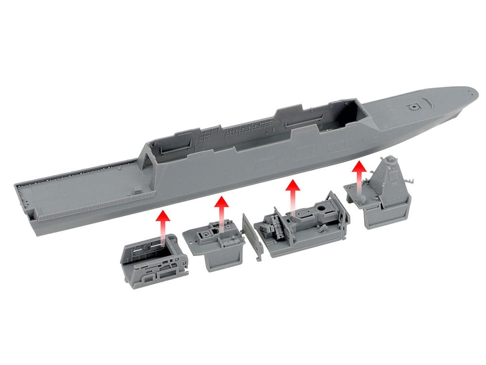 Zdjęcie dodatkowe produktu JMSDF Defense Ship FFM-1 Mogami 1:700 Tamiya 31037