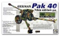 Zdjęcie główne produktu German 7.5cm Pak 40 L/46 Anti-Tank Gun 1:35 AFV Club 35071