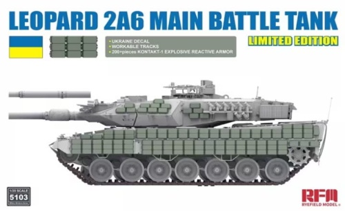 Leopard 2A6 Main Battle Tank (Limited Edition) 1:35 Rye Field Model 5103