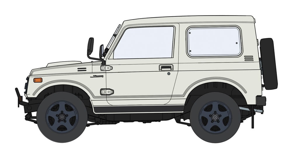 Zdjęcie dodatkowe produktu Suzuki Jimny (typ JA11-5) z osłoną grilla 1:24 Hasegawa 20650