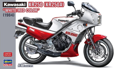 Kawasaki KR250 (KR250A) (white-red) 1:12 Hasegawa 21745