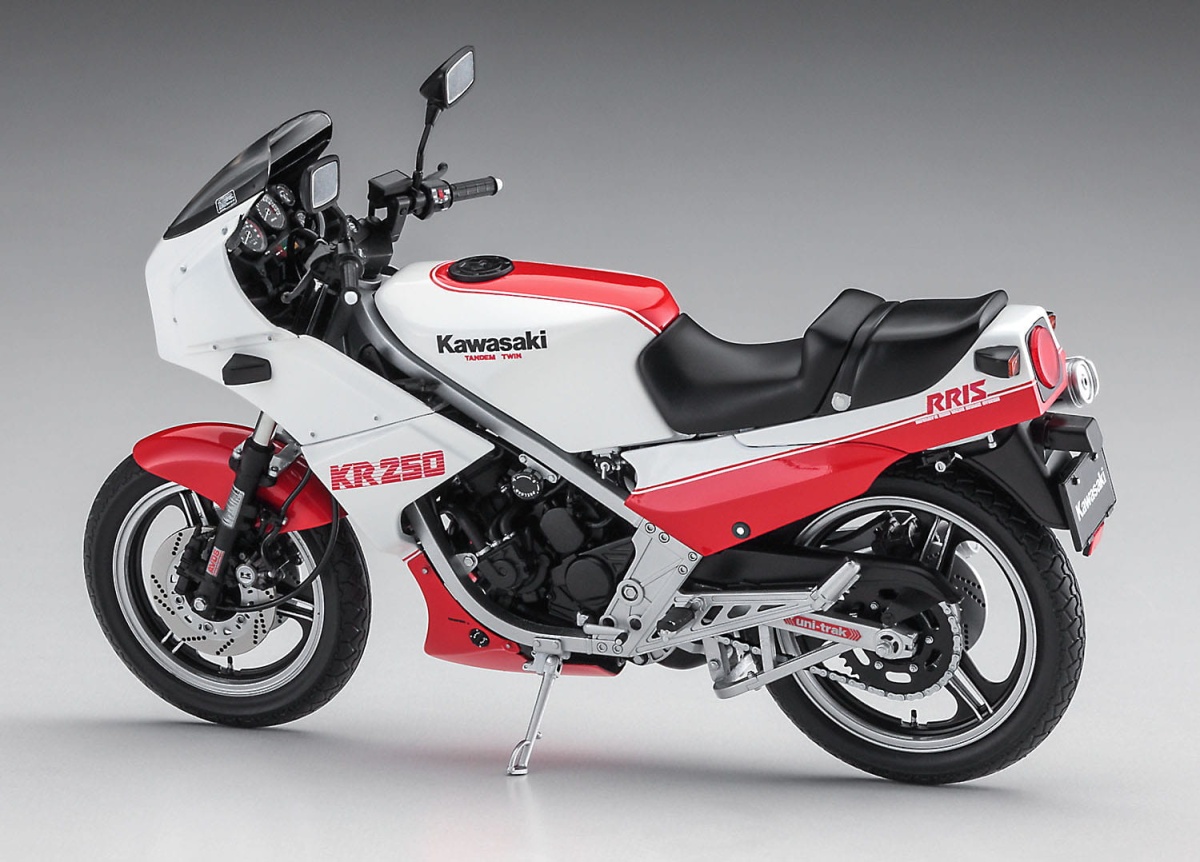Zdjęcie dodatkowe produktu Kawasaki KR250 (KR250A) (white-red) 1:12 Hasegawa 21745