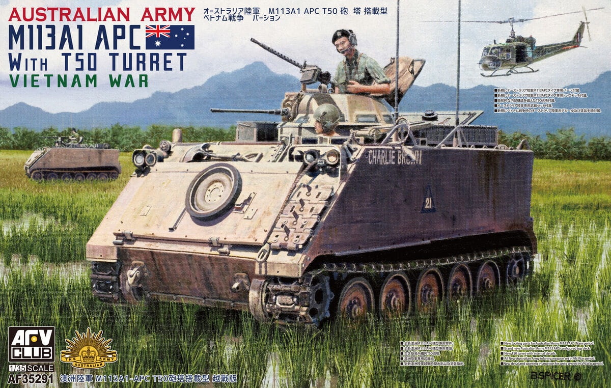 Zdjęcie główne produktu M113A1 APC with T50 Turret Vietnam War 1:35 AFV Club 35291